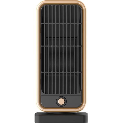 Petit Chauffage d'appoint, 500W Radiateur Soufflant Céramique, PTC Mini Chauffage Rapide Electrique pour Chambre, Bureau, Salon Portable, Protection Multiple, Thermostat et économie (1/5)