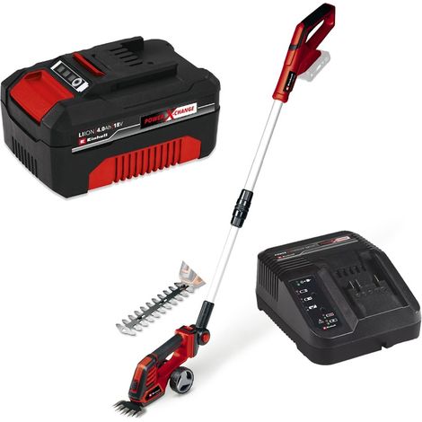 Einhell 18v Cordless Grass Shear Pruner Hedge Cutter GE-CG + 4Ah Battery Kit (1/5)