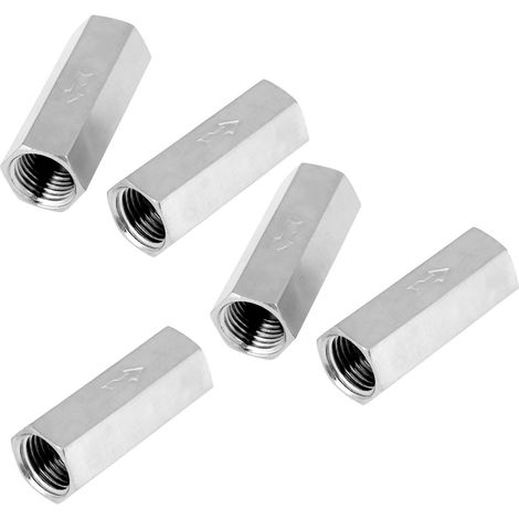 5 raccords clapets anti-retour en laiton filetés femelle 1/4'' passage intégral pour air comprimé (1/5)