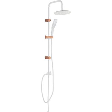 Columna de ducha Alanis, color oro rosa. (1/3)