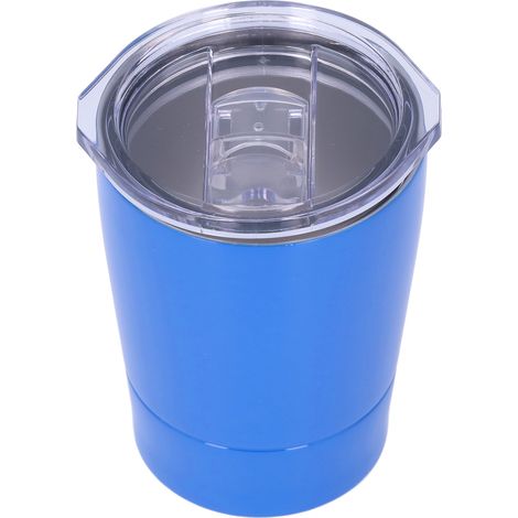 260 ml Edelstahl-Isolierbecher für unterwegs, ideal für Fußballspiele und Shoppingtouren, Blau (1/5)