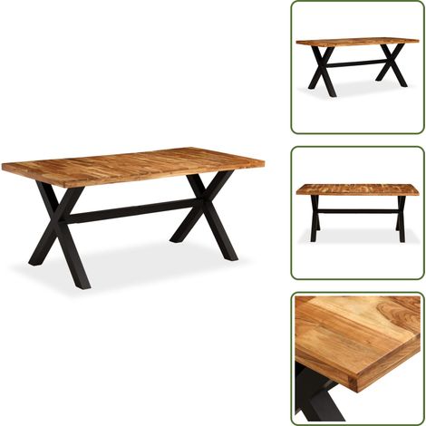 Esstisch Massivholz Akazie und Mango 180x90x76 cm - Esstisch - Wohnzimmer - Holzmöbel - Eßplatz - Massivholzmöbel (1/5)