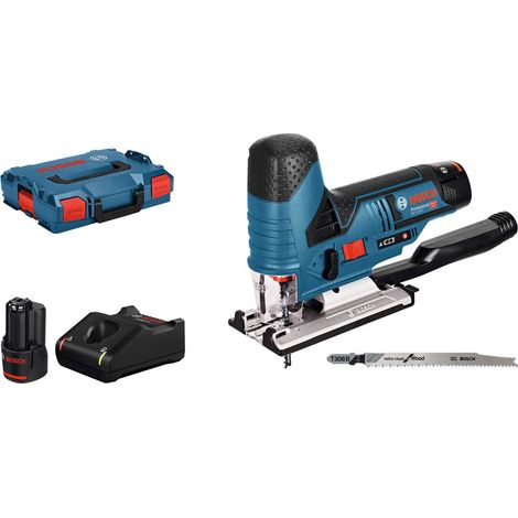 scie sauteuse sans-fil 12V-70 avec 2x 3.0 Ah, 1230 CV, 2 lames, pare-éclats, patin de glissement, set d’aspiration, calage, L-BOXX (1/5)