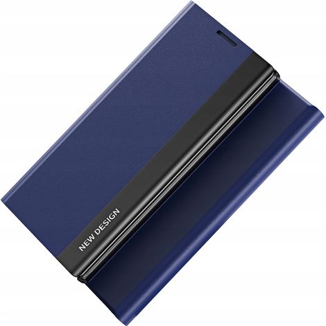 Étui Sleep Case Pro pour Samsung Galaxy A24 4G avec rabat et support, bleu (1/5)