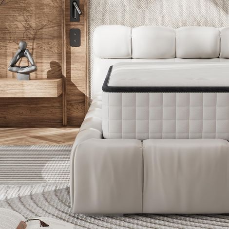 Stanew – Matelas mémoire de forme 160 x 200 cm – Épaisseur 25 cm – Fermeté moyenne – 7 zones de soutien – Réversible – Hypoallergénique