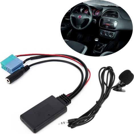 Accessoires auto : câble audio AUX, adaptateur microphone Bluetooth 5.0 pour Fiat Grande Punto Alfa Romeo (n° 45) (1/5)