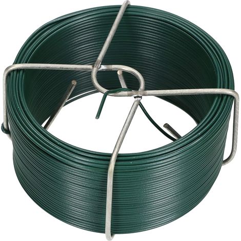 KOTARBAU Fil de jardin - Diamètre : 1,2 mm - 50 m - Revêtement PVC - Fil de liaison pour plantes - Fil de bricolage - Fil de modelage - Vert
