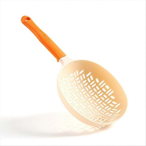 Pelle colander, silicone colander poignée, passoire colander, orange (1/5)
