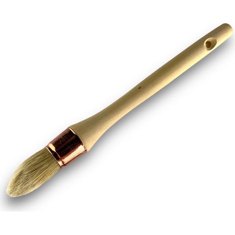 Pinceau de Pouce à rechampir Brosse ronde Soie Blanche Diamètres variés - Quantité x 1 - Soie n° 5 - Ø 27 mm