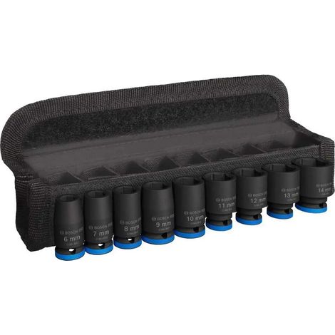 Llaves y dados Bosch 2608003034 alta resistencia 9 piezas