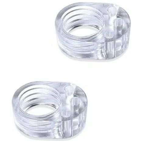 4 Pièces Protection Poignee Porte - Butée de Porte en Silicone - Butoir Poignée de porte en PVC - Stop Porte Non Toxique Transparent - Protéger le Mur - Stoppeur fenêtre(Bague Simple) (1/5)