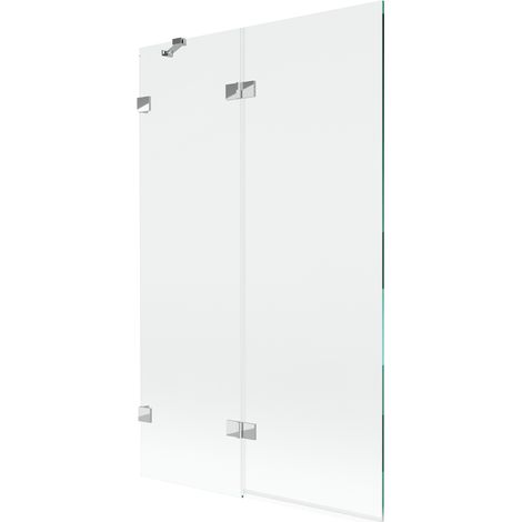 Paravent de baignoire Mexen Lunar à 2 volets gauches 110 x 150 cm, transparent, chrome - 897-110-100-01-00-L (1/5)