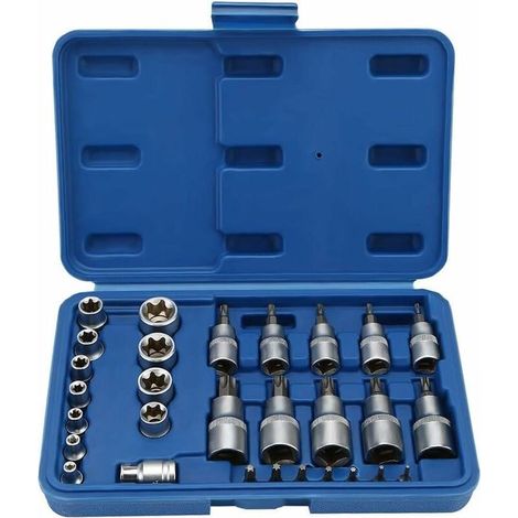 Coffret Douille Torx Femelle/Mâle T8-T55 avec Boîte (1/5)