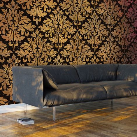 Papier Peint XXL "Golden Baroque" 280x500cm (1/2)