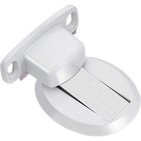 Magnetischer Türstopper, unsichtbarer Türhalter mit Bodenbefestigung und Klebefläche, gebürstetes Satin-Nickel (1/5)