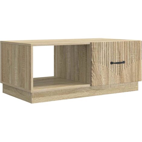 Coffee Table Sonoma Oak 90 x 50 x 37 cm Engineered Wood vidaXL