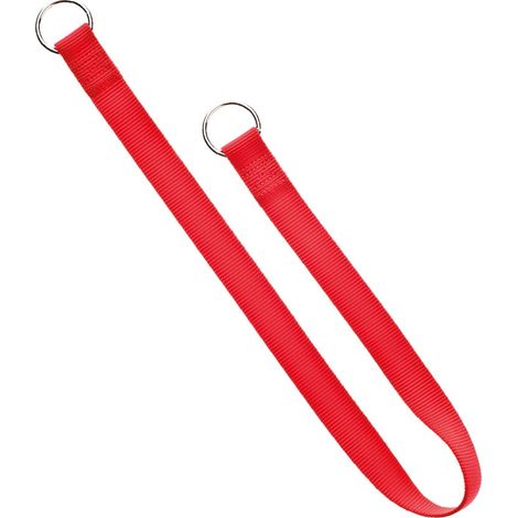 Collare 2x55 cm ROSSO: Collare strozzo in nylon antigraffio per cane