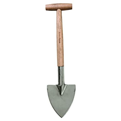 Kent & Stowe Vanga professionale in acciaio inox per aiuole con manico in frassino, lunghezza 54 cm (1/4)