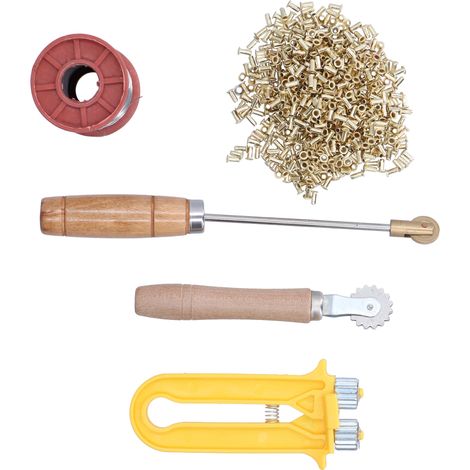 Kit de Démarrage Apicole avec Tendeur de Fil et Oeillets en Cuivre pour Ruche
