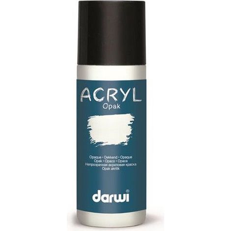 Peinture acrylique - DARWI - DA0220080010 - Opaque - Blanc - 80 ML