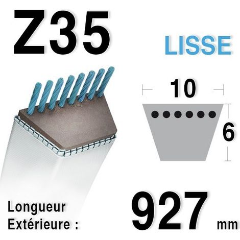 Courroie Z35 - 10 mm x 927 mm