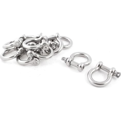 10 PCS Edelstahl 12mm Drahtseil Bogen Schäkel Verschluss (56749d843810d05c76fc83af3fd67ec3)