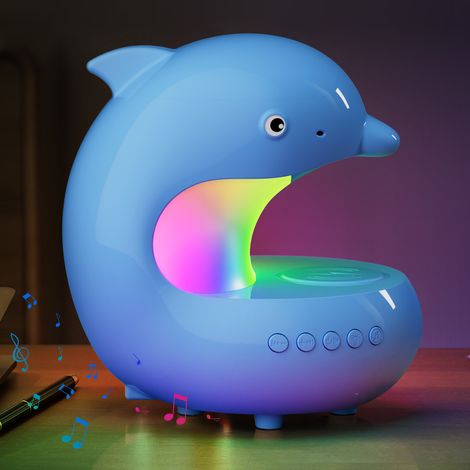 Lampe de chevet rechargeable 15W, veilleuse RGB avec chargeur sans fil, minuterie 1H/2H, LED bleue pour chambre et salon (1/5)