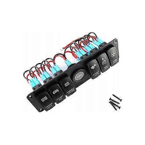 Panneau de commande universel avec écran de voltmètre couleur à LED à 6 positions (1/5)