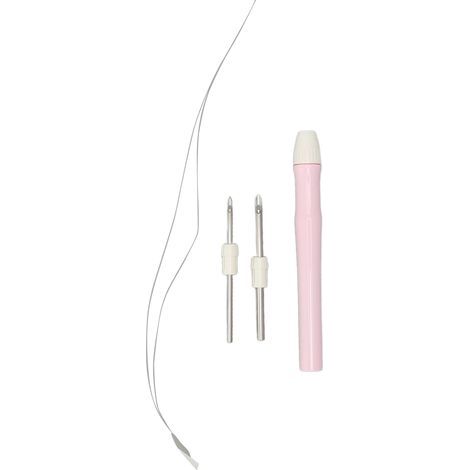 Stylo à poinçon réglable 5mm, 3.5mm, 2mm - Manche ergonomique pour broderie DIY et travaux manuels (1/5)