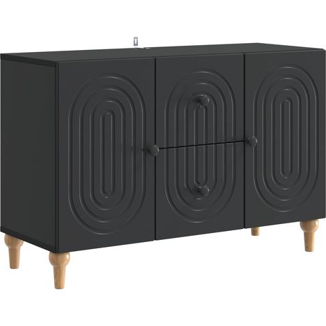 TV Cabinet with Drawer Black 89 x 34.5 x 60 cm Engineered Wood vidaXL