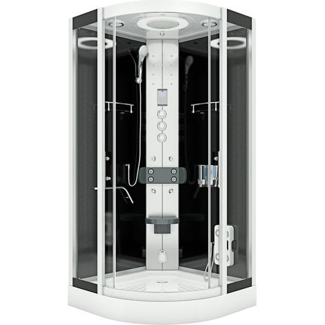 Komplettdusche Duschkabine Fertigdusche Dusche D58-13T1 90x90 cm ohne 2K Scheiben Versiegelung (1/5)
