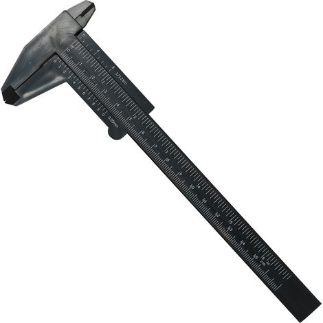 Dapetz ® Plastic Vernier Caliper 150 mm Mini Plastic Caliper for Jewelry, School, Student, Salon & Home Portable 0-6 Inch Measuring Tools Sliding Gauge Ruler (1/5)