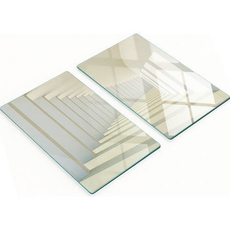 Tableros decorativos de vidrio para servir aperitivos en el pasillo, 2x30x52 cm