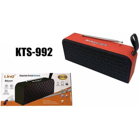 Enceinte Bluetooth Portable Mains Libres Radio Fm Microsd Usb Kts-992