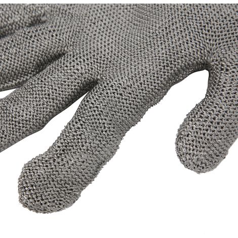 Schnittfeste Handschuhe für die Holz- und Metallbearbeitung, abriebfest, Handschutz, aus Stahldraht der Güteklasse 5, universelle Eisenhandschuhe (1/5)