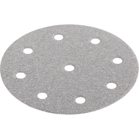Papier abrasif velcro perforé 9 trous GRAIN 100 pour ORE 125-2 et SUPRAFLEX 125 FLEX