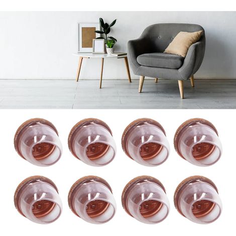 Nouveau modèle 2022, ensemble de 8 pièces : protège-pieds de chaises et de tabourets, silencieux et résistants à l’usure, pour pieds de chaises et de tables. Protection renforcée pour pieds de table. (1/5)