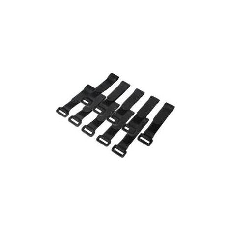 LOGILINK - ORGANIZADOR DE CABLES CON VELCRO, NEGRO, 20X150 MM, PACK DE 10 UNIDADES (1/4)