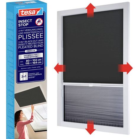 tesa Insect Stop 55805-00000-00 Zanzariera per lucernari (L x A) 1.16 m x 1.64 m Antracite 1 pz. (1/5)