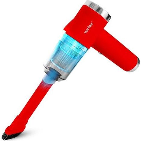 Vortex - Crc90 Red - Aspirateur à Main Sans Fil Pliable Avec Led Et Accessoires (1/5)