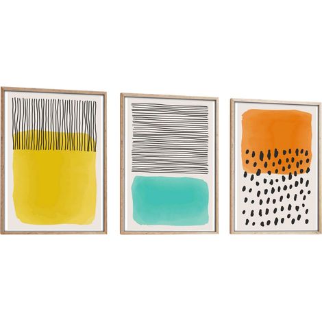 Quadro da parete in MDF con cornice Painting Multicolore (1/3)