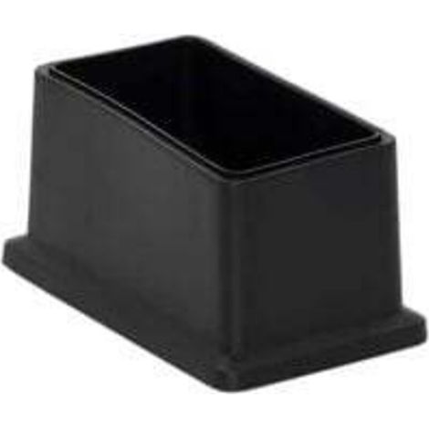 8 Stück rechteckige, nicht abfärbende PVC-Stuhlbeinkappen – Bodenschutz, 25 x 50 mm (1 Zoll x 2 Zoll)