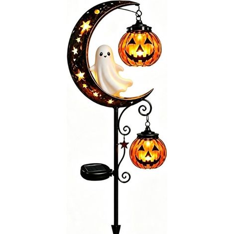 Lampes solaires sur piquet pour la décoration de terrasse ou de jardin pour Halloween (1/5)