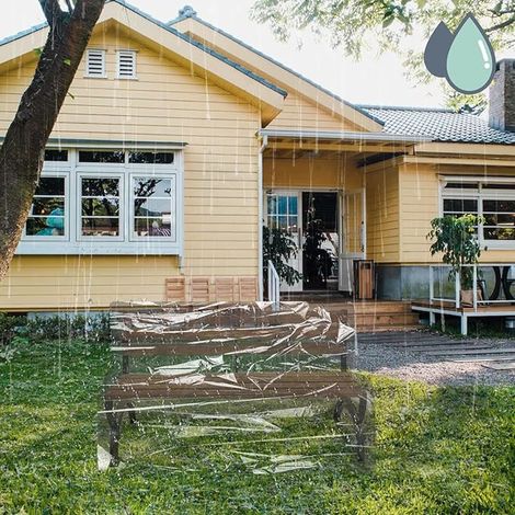 Garden Bench Cover, 63 x 80 x 75 cm, Transparent, Rain Protection, Weather Resistant