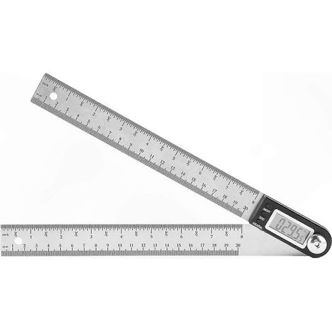 Équerre numérique de mesure d'angle, rapporteur en acier inoxydable 200 mm, goniomètre de précision pour travaux de bricolage et professionnels (1/5)