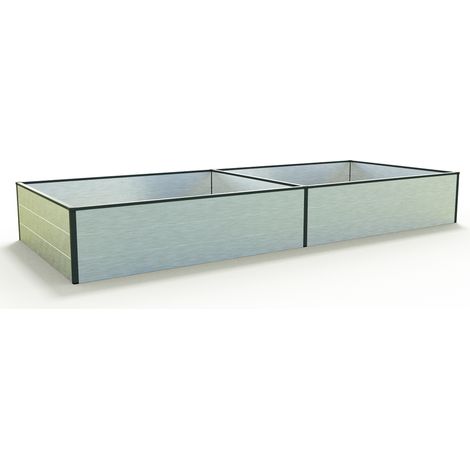 297 x 119 x 39 cm Hochbeet HALFSIZE, Aluminium eloxiert