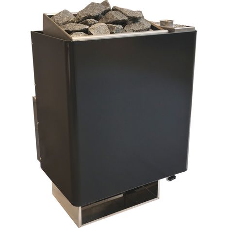 Infraworld Durano black Verdampferofen 7,5 kW Combi Saunaofen inkl. Saunasteine