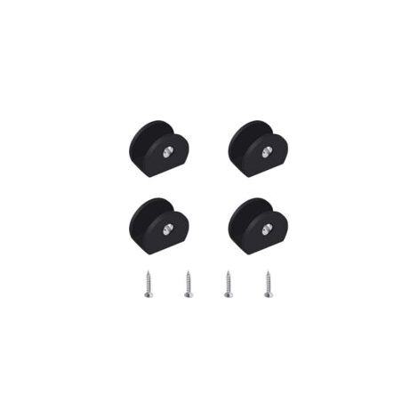 4 staffe per mensole in vetro, supporti per mensole in vetro neri, staffe regolabili per mensole in vetro, per vetro di spessore da 6 a 8 mm - Crezuo (1/4)