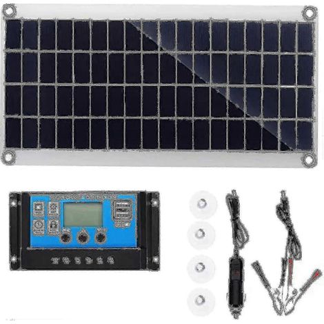 Kit panneau solaire 300 W 12 V avec chargeur de batterie et contrôleur 10 A-60 A. Système hors réseau 300 W 12 V. (1/3)