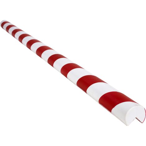 Amortisseur de chocs 1m - Rond pour angles droits - Rouge/Blanc - 8002077 (1/4)